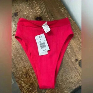 L*space red French bikini bottom size XS